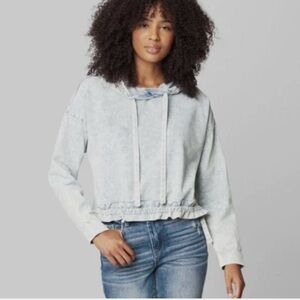 Blank NYC Free Spirit Acid Wash Hoodie Sweatshirt